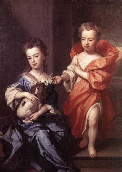 Sir Godfrey Kneller Edward and Lady Mary Howard France oil painting art